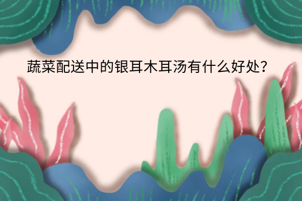 蔬菜配送中的銀耳木耳湯